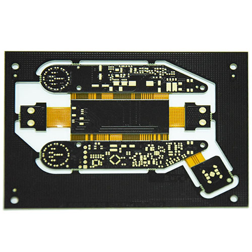 Three-layer black oil rigid-flex board
