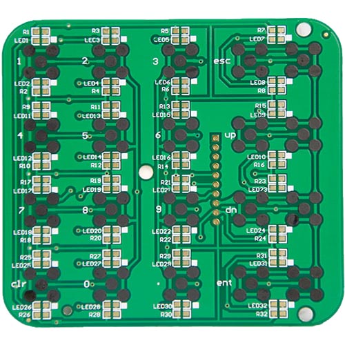 Double-sided carbon oil circuit board