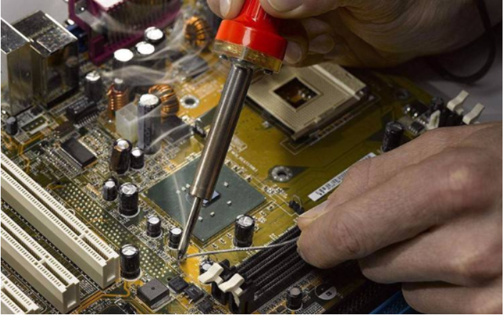 Removal method of multi pin IC of circuit board