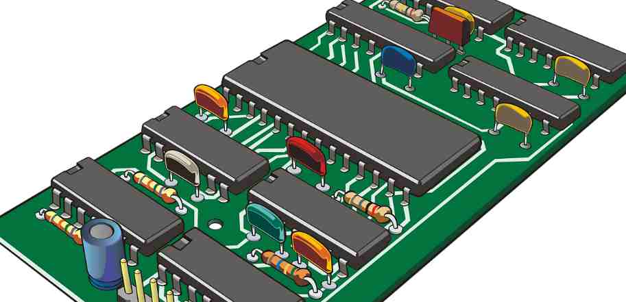 Circuit board circuit block division