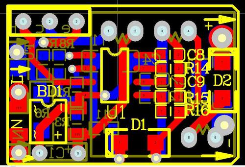 LED   PCB  Circuit schematic