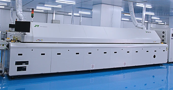 Ten temperature zone nitrogen reflow furnace