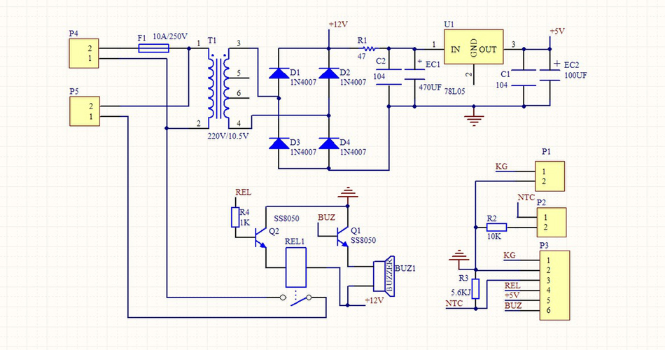 Pcb production hardware schematic diagram