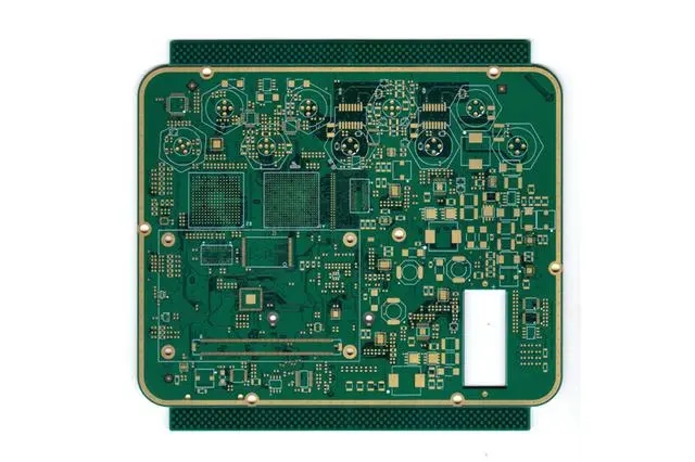 Computer motherboard - manufacturing of multilayer PCB printed circuit board