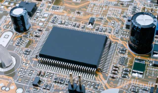 How is the chip welded to the circuit board?