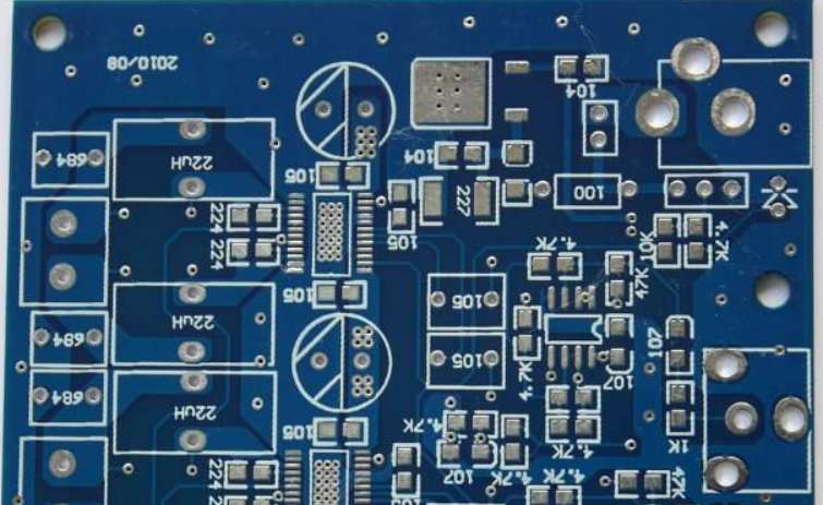 Gold, silver, copper in PCB board